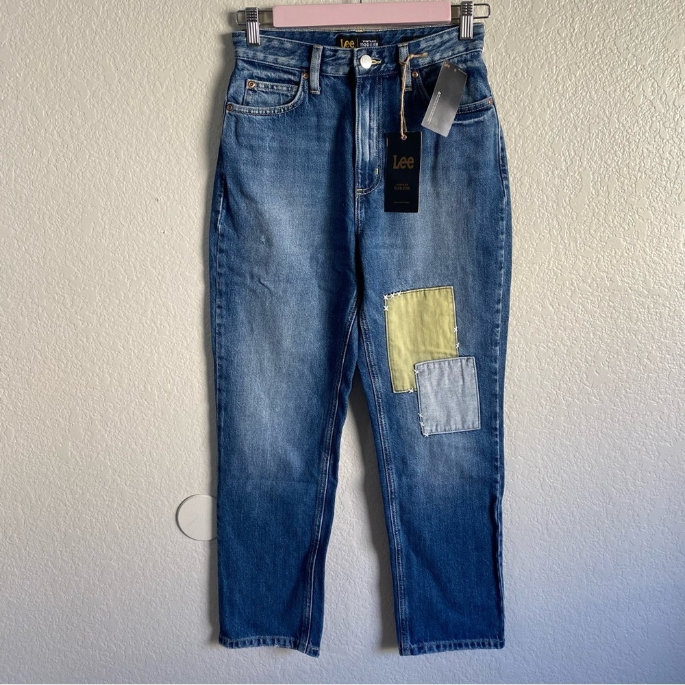 Lee vintage modern patchwork jeans antique fade size 26
